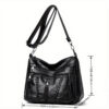5c2730cc872b85b1 Braided Detail Crossbody Bag, Fashion Multi Pockets Purses, Vegan Leather Shoulder Bag For Middle-aged And Elderly Women