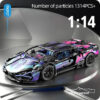 1314Pcs Technical Sport 67128 Building Blocks Lamborghini Hypercar Racing Car Model Toys Kid Adult Gift