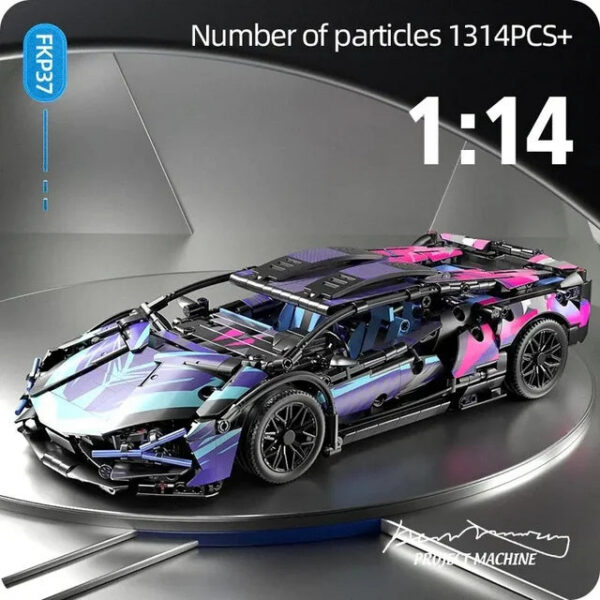 1314Pcs Technical Sport 67128 Building Blocks Lamborghini Hypercar Racing Car Model Toys Kid Adult Gift