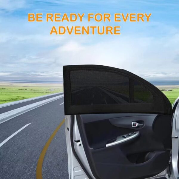 2pcs Front Sunshade, Breathable Mesh Window Screen Streched up to 40", for C