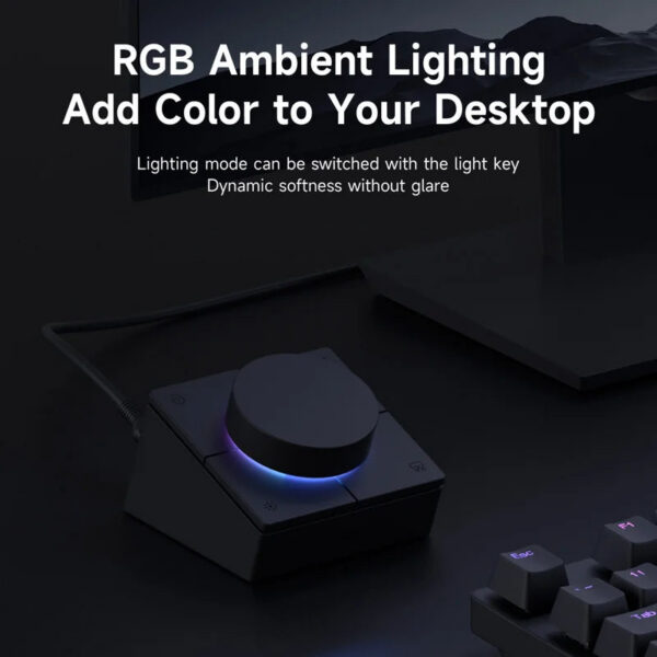 5c516b2e77b55d8f Hagibis Knob USB C Hub With Shortcut Buttons Type-C Docking Station Volume Adjustment Desktop Controller 2.5G RJ45 for Macbook