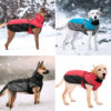 5c54b1ed72494c97 Waterproof Big Clothes Warm Dog Coat Jacket Reflective Raincoat Clothing For Medium Large Dogs French Bulldog XL-6XL
