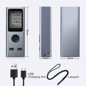 5c5eae89aa4b53dd Mini Rangefinder 30M High Precision Measurement Laser 24g USB Rechargeable Handheld Distance Meter Smart Portable