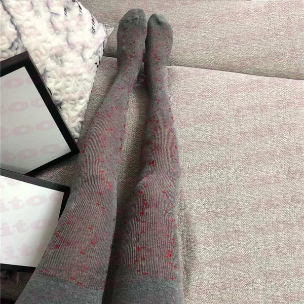 Letters Womens Leggings Tights Designer Socks Stockings Thicken Winter Keep Warm Pantyhose For Lady