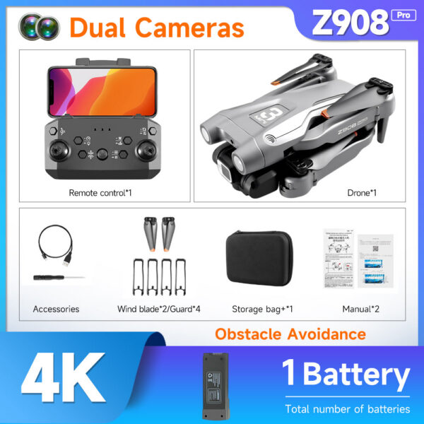 HOT Z908 Pro / MAX Mini Drone 4k Professional Camera 2.4G WIFI Obstacle Avoidance Helicopter Remote Control Quadcopter RC Toys