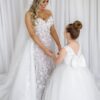 FATAPAESE Flowers Gril Dress Camellia Gowns Appqulies Beads Bow With Long Train Backless Buttons Wedddding Party Ball Gown TUTU