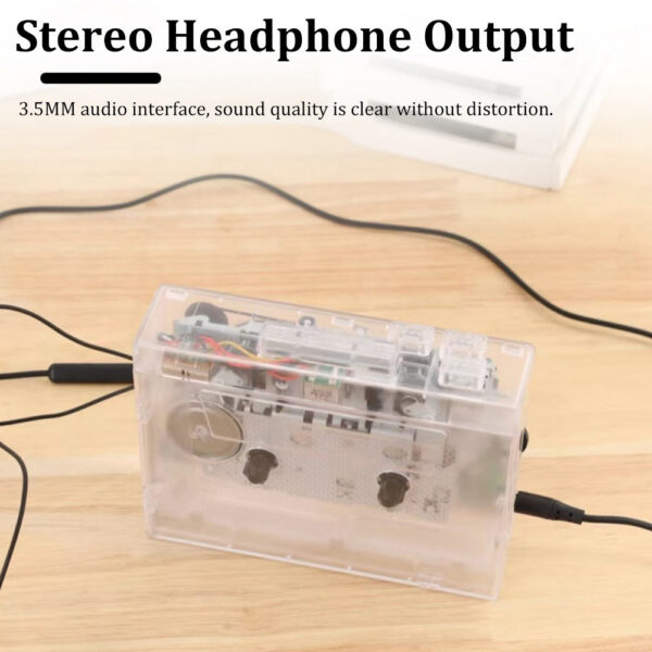 5cda218639c2574d HIFI Sound Retro Nostalgia Bluetooth5.0 tape player Transparent PlayerDual Track Can Automatically Flip Tape