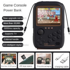 5cdccd6950cbee2b DY19 Mini Power Bank Portable Retro handheld Console 6000mAh capacity 3.2 Inch Soft Light Color Screen 10000+ Game