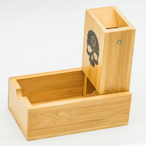 5cf16faa353f74fc Bamboo Tower Foldable Wooden Die Roller Castle Rolg Case Collapsible Dice Chest For DND, Board Game, D&D, RPG
