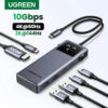 5cf5462dbe54a8fc UGREEN Uno USB C HUB 6-in-1 4K60Hz PD100W 10Gbps USB3.2 Splitter Adapter for Laptop Macbook Pro Air USB Expander Docking Station