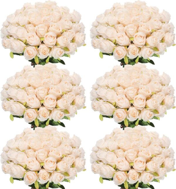 5d03bd1028714363 50 Pcs Artificial Rose Flower Realistic Silk Roses with Stem Bouquet of Flowers Plastic Flowers Real Looking Fake Roses for Home Wedding Centerpieces Party Decorations (Black)