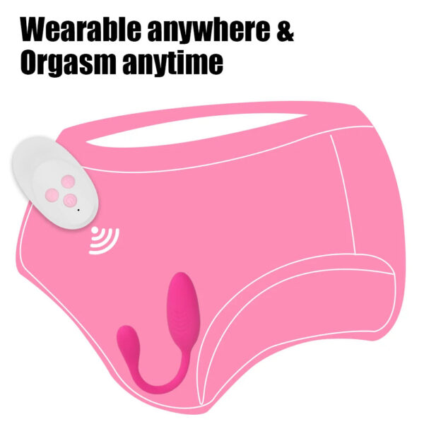 5d04a502307345b6 Panties Vibrator 10 Modes Wearable Vibrating Egg Sex Toys for Women Wireless Remote Control G Spot Massager Vaginal Ball