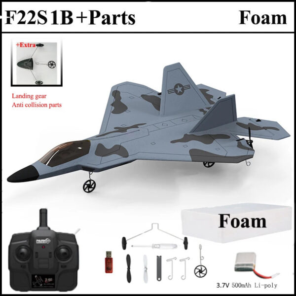 5d14a543fa7f6dd3 2024 New F22S 2.4G 4CH 3D6G RC Airplane Raptor F22 Warplane WLtoys A180 Upgrade Version LED Light With Gyroscope Out Door Toys