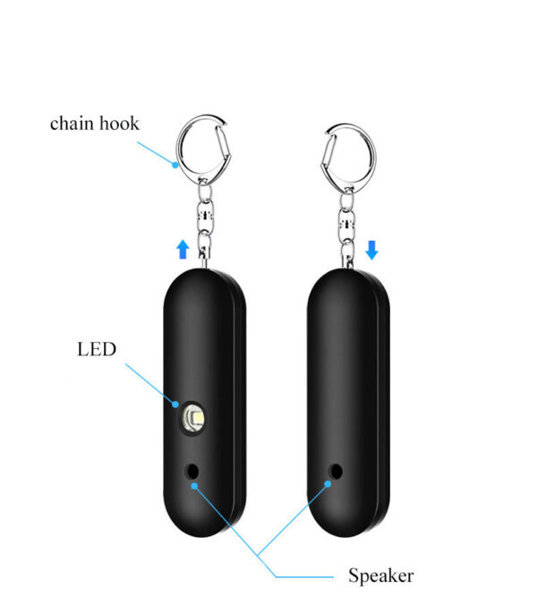 5d33f282effc799a Simple IP56 Waterproof Mini Personal Pull Pin Self-Defense Emergency Security Alarm 130dB Sound