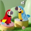 5d36a0917da641a1 Colorful Chatty Parrot Interactive Recordable Musical Toy That Flaps Wings and Teaches Kids to Speak
