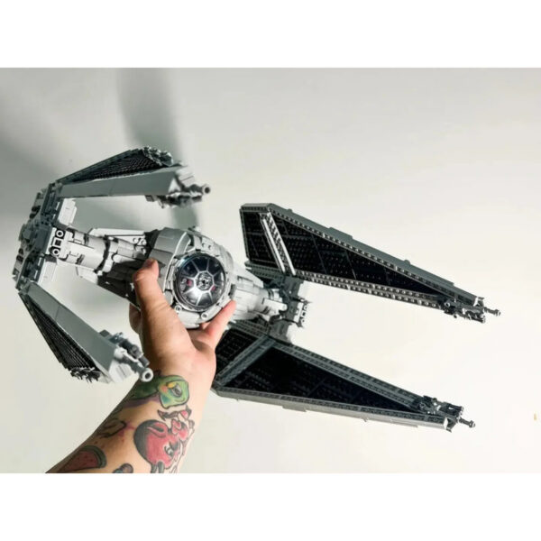 IN STOCK Spaceship MOC TIE Interceptors Building Blocks Modified from Imperial Fighters Model 75382 Assembly Bricks Toys Gift
