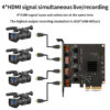 5d41140fd490de38 Acasis 4 Channel HDMI-compatible/SDI PCI-E Video Capture Card 1080p 60fps OBS Wirecast Live Broadcast Streaming Adapter Quad