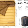BISINNA Double Sleepinag Bag for Adults Two Person Queen Size Camping Sleeping Bag for All Season Backpacking Hiking Cold Weather with Compression Sack
