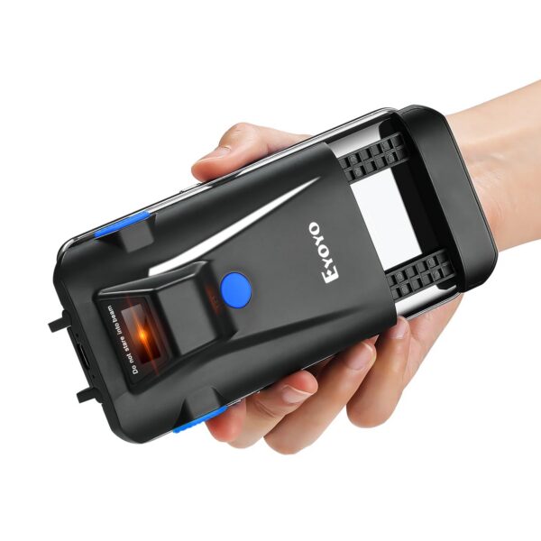 5d7743e8be75ff74 Eyoyo 2D Phone Back Clip Bluetooth Barcode Scanner Portable Barcode Reader Data Matrix Code 1D 2D QR Scanner Android IOS System