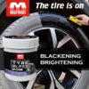 Blackening Wax - Hydrating Luster and Protection, Anti-Aging Tire Care Coating with Sponge Applicator
