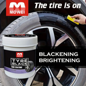 5d890c425c821226 Blackening Wax - Hydrating Luster and Protection, Anti-Aging Tire Care Coating with Sponge Applicator