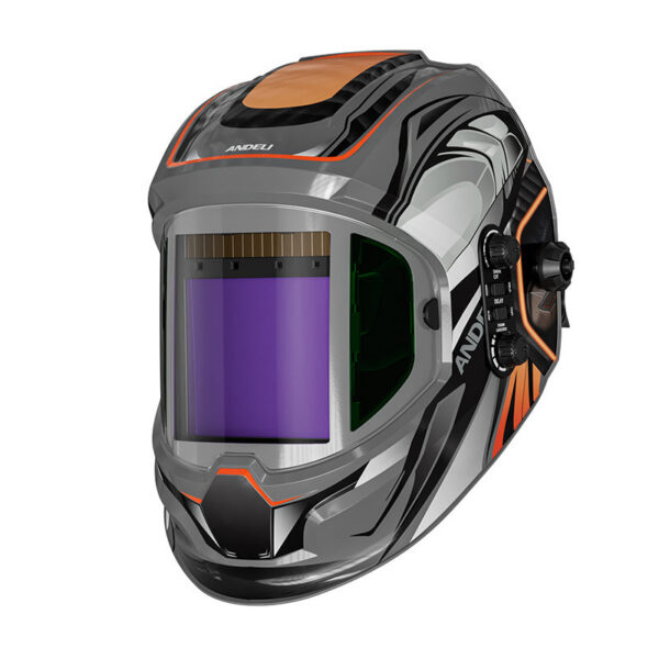 5d934007e18e9516 ANDELI Auto Darkening Helmet with Side View Panoramic 180° Large Viewing True Color Solar Powered Welding Mask