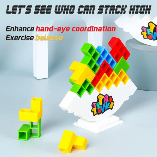 Hot Puzzles Tetra Tower Fun Balance Stacking Building Bloc Board for Kid Adult Friends Team Dorm Family Game Night Partie