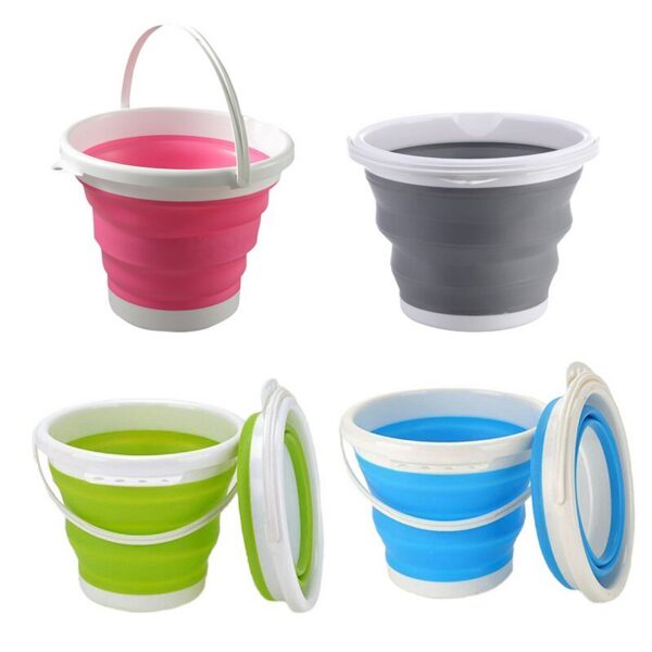 5d9dc887333e7fdc 3L Collapsible Portable Folding Water Car Washing Fishing Household Plastic Travel Outdoor Camping Bucket