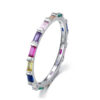 5da00c0a9cf1abad Modian 12 Style Authentic 925 Sterling Silver Rainbow Colorful Fashion Stackable Finger Ring For Women Grils Statement Jewelry