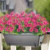 5db592ef5c0d59f2 Grunyia 10 Bundles Artificial Flowers Outdoor UV Resistant Fake Flowers No Fade Faux Plants Garden Porch Window Box Decorating (White)