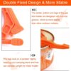 STCRERAG Gas Tank Bracket Foldable Canister Stand Gas Canister Support Orange Gas Tank Stove Stand Bracket Tripod Outdoor Stove Flat Gas Tank Holder for Outdoor Camping Hiking Picnic Cooking