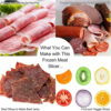 1pc Portable Manual For Slice Bone Cutting Knife Frozen Meat Slicing Knife Stainless Steel Household Vegetable Food Slicer