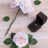 N&T NIETING Artificial Flowers, 25Pcs Fake Flowers Roses Perfect for DIY Wedding Bouquets Centerpieces Bridal Shower Party Home Flower Arrangement Decorations, Rainbow Color