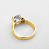 5dd53f4488f7e41b IOGOU Gold Plated Engagement 8mm 2.0carat D Color VVS1 Moissanite Diamond Rings for Women Men 100% Sier Jewelry