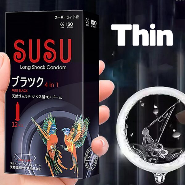 5dfd02762b557fd4 Lasting Big Particles Condoms Sex Tool for Men Spike Condom Ultra Slim Fast Delivery G Spot Stimulation Penis Sleeve Sex Product