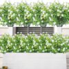 5e04e327dd8f9c0c AmyHomie 20 Bundles Artificial Flowers Outdoor UV Resistant Faux Flowers No Fade Fake Plastic Plants Garden Porch Window Box Decorating(Bright Yellow)