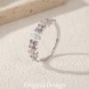 5e1a00639e2cfc41 MODIAN 925 Sterling Silver Lucky Four-Leaf Clover Zirconia Eternity Band Rings For Women Fine Wedding Jewelry Accessories