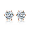 5e26f0523e199b2e DW 0.5ct-2ct D Color Certified Moissanite Stud Earrings Lab Created Diamond 925 Sterling Silver Gold Plated Wedding Jewelry