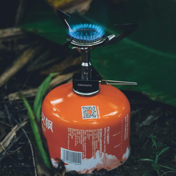 Fire-Maple Buzz Compact Camping Gas Stove | 3100W Mini Pocket Backpacking Cooking Folding Burner | Outdoor Trekking Hiking Mountaineering