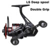 NHUE Lure 1000 2000 3000 Spinning Double Grip Deep Shallow Spool Carp Reel Fishing With Balance Rod