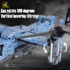5e57e7a079899427 HUIQIBAO MOC 1389PCS V-22 Tiltrotor Aircraft Helicopter Building Block Children Military Airplane model Bricks Toy home Decor.