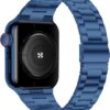 5e59b9665b85f0d4 iiteeology Compatible with Apple Watch Band 49mm 45mm 44mm, Upgraded Solid Business Stainless Steel Band for Apple iWatch Series 9/8/7/Ultra,Space Gray