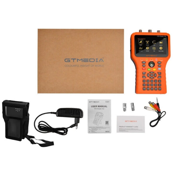 GTMEDIA V8 2 Pro Meter Satellite Signal Finder DVB-S2X/S2/S/T2/T/C/ATSC-C H.265 Auto Calculate Angle Supports ACM