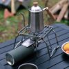 5e80262fecea54d8 OAJABBGE Klappbarer Lagerfeuer Grill Herd Ständer Edelstahl Camping Feuer Kochgestelle Grill Herd Ständer Für Outdoor Camping Wandern