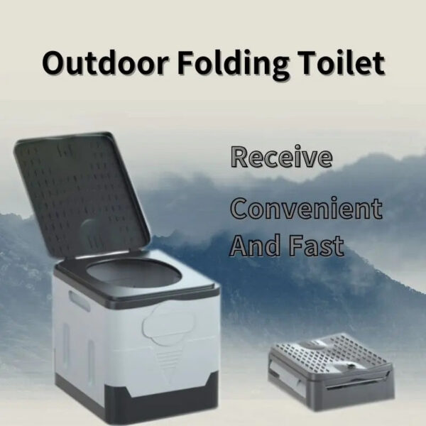 5e8342852d4f07d2 Folding Portable, Collapsible, Anti-Odor Storage Box, Car Toilet, Adult Self-Driving Travel Emergency Toilet