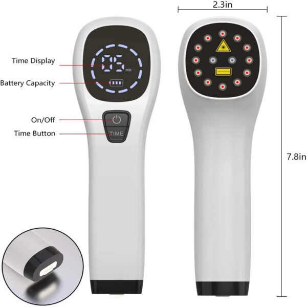 5e9282f3c0d2bf3a KTS Body Pain Laser Therapy Device 2x808nm LLLT Physiotherapy Equipment for Knee Pain Relief Arthritis Frozen shoulder Pet Pain