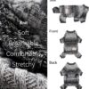 5ea4fb2d896cabd1 Knitted Dog Pajamas, Dog Clothes for Small Dogs Girl Boy, Pet Onesie with Feet, Cat Outfit, Dark Heather Grey, Large