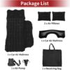 5eb1391046a43727 ACROPIX Inflatable SUV Truck Car Air Mattress Back Seat Camping Bed Thickened Car Sleeping Pad for Travel Car Bed SUV Mattress with Car Air Pump and Pillows Black