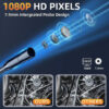 Industrial Endoscope 8mm HD1080P 4.3inch IPS Screen 1080P Pipe Inspection Camera for Car Repair IP67 Waterproof 8 LEDS