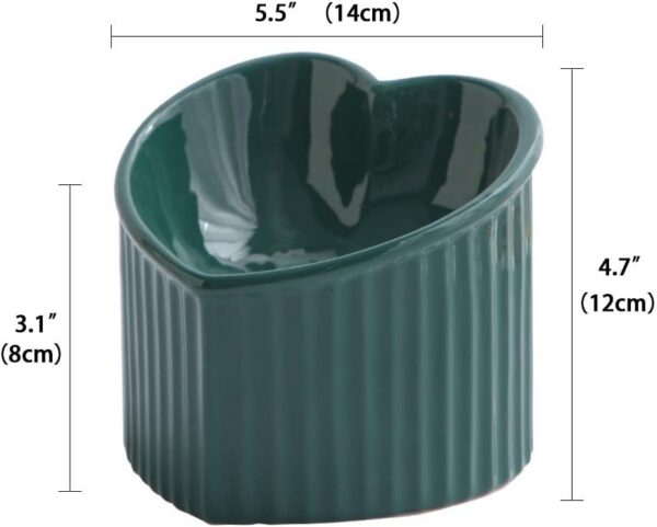 5ec6a43f8fc293ce Cat Food Water Bowl Set - Raised Ceramic Cat Feeding Bowls with Non Slip Mat - Elevated Cat Dish Anti Vomiting - Whisker Friendly Wide Cat Bowl - Microwave and Dishwasher Safe - White & Pink (2pcs)